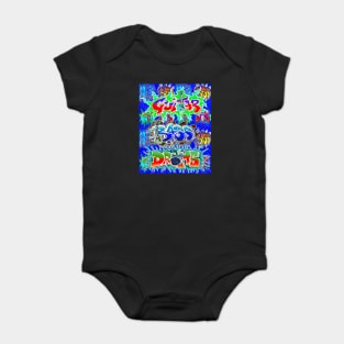 Guitar,Bass,Drums 1 by LowEndGraphics Baby Bodysuit